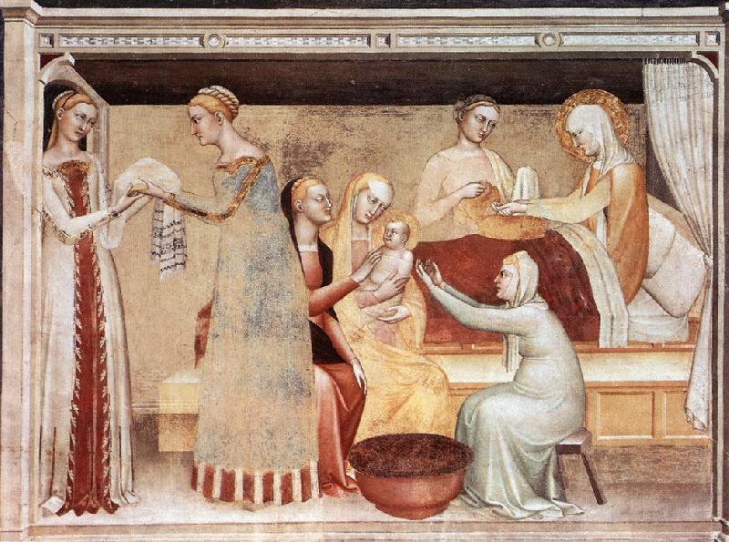 GIOVANNI DA MILANO The Birth of the Virgin sg Germany oil painting art